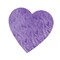 72 Pack Bulk 4 Inch- Valentine's Day Embossed Foil Heart Cutout - Purple